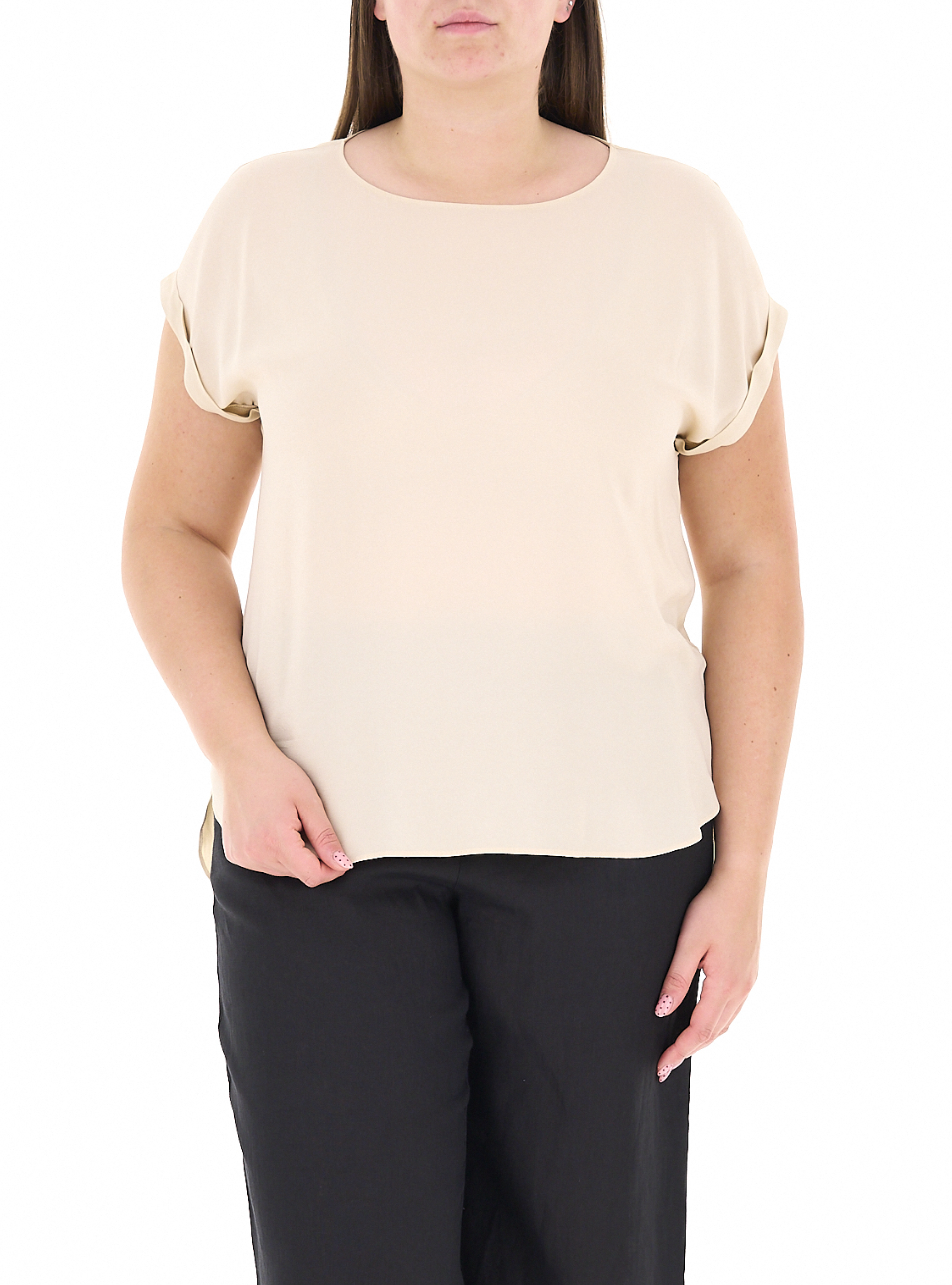 Blusa maniche corte COLLECTION BEIGE 50