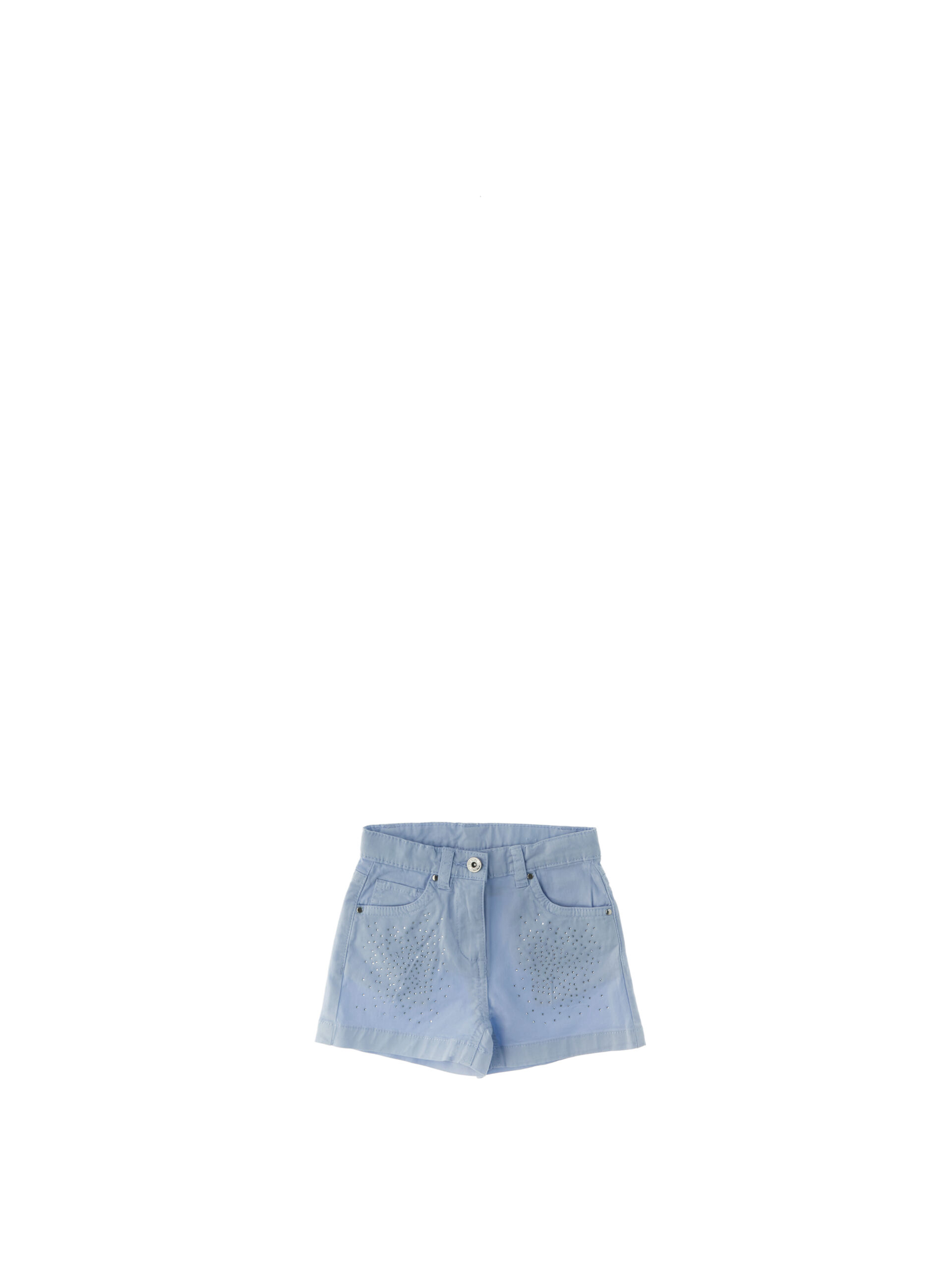Shorts in cotone AZZURRO CHIARO