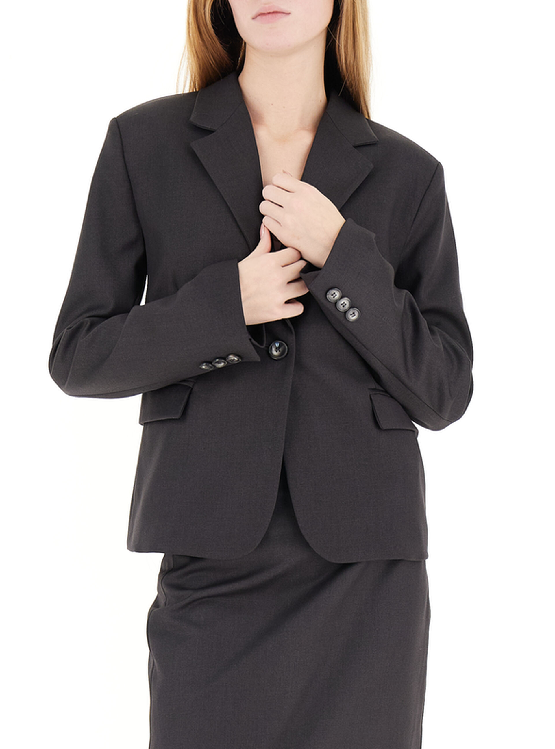 VICOLO Blazer monopetto ANTRACITE