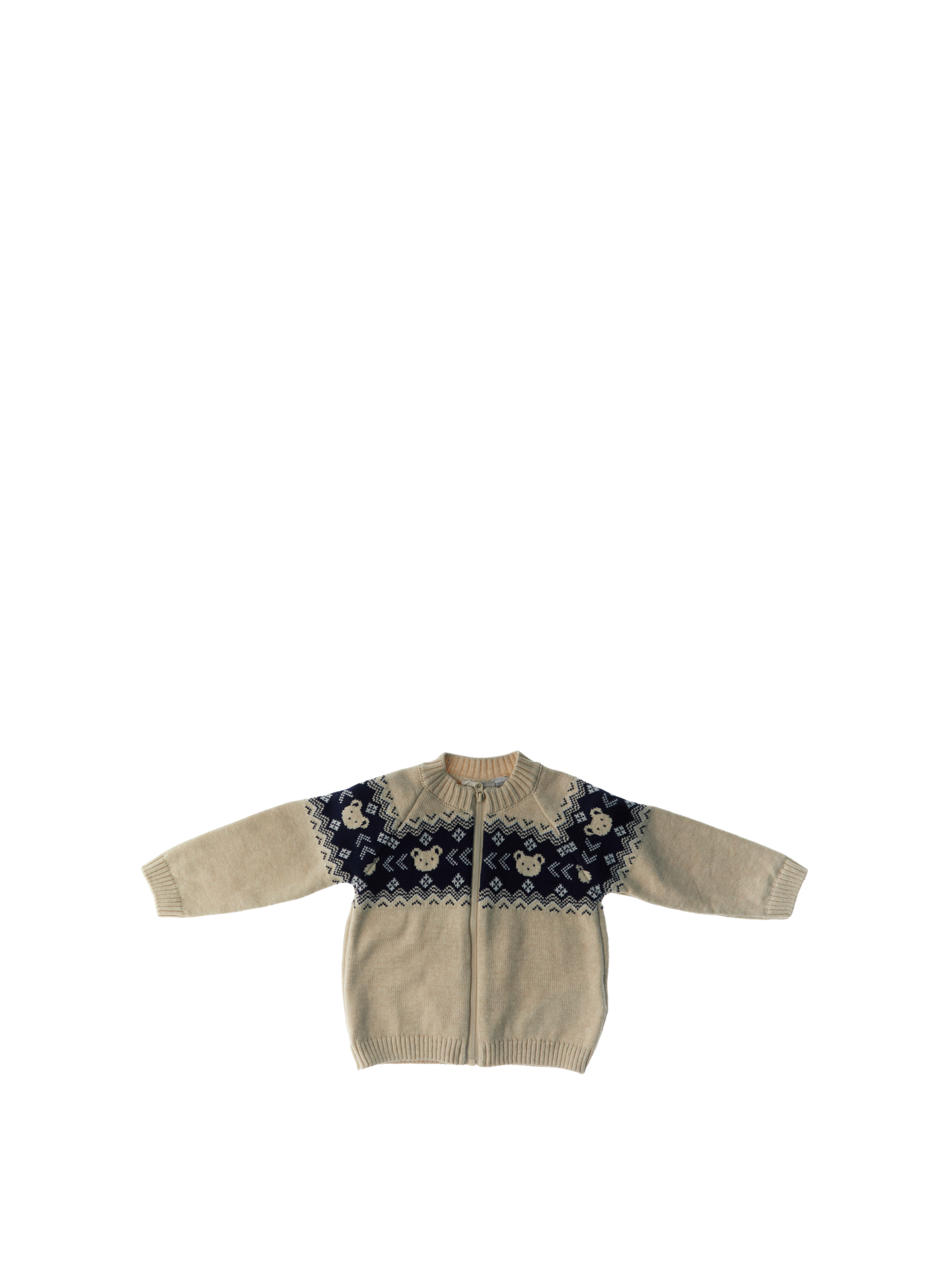 Chicco Cardigan con zip SABBIA