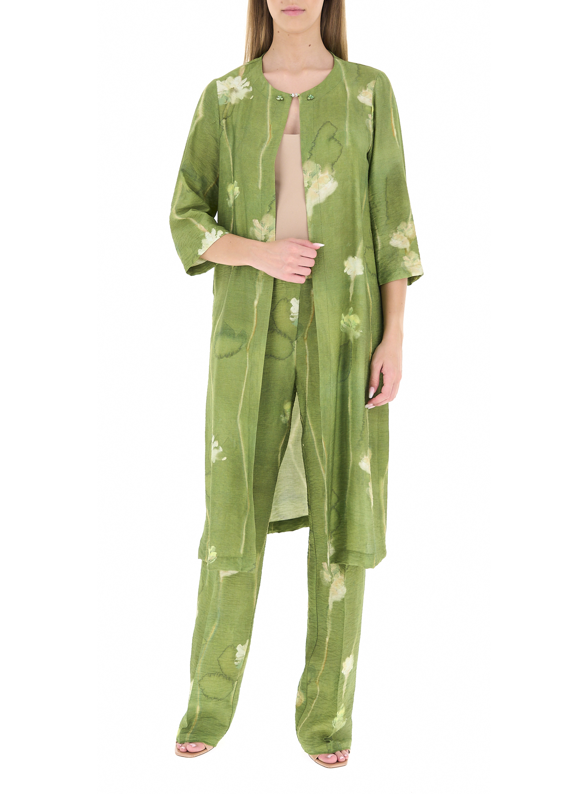 Soprabito con strass VERDE