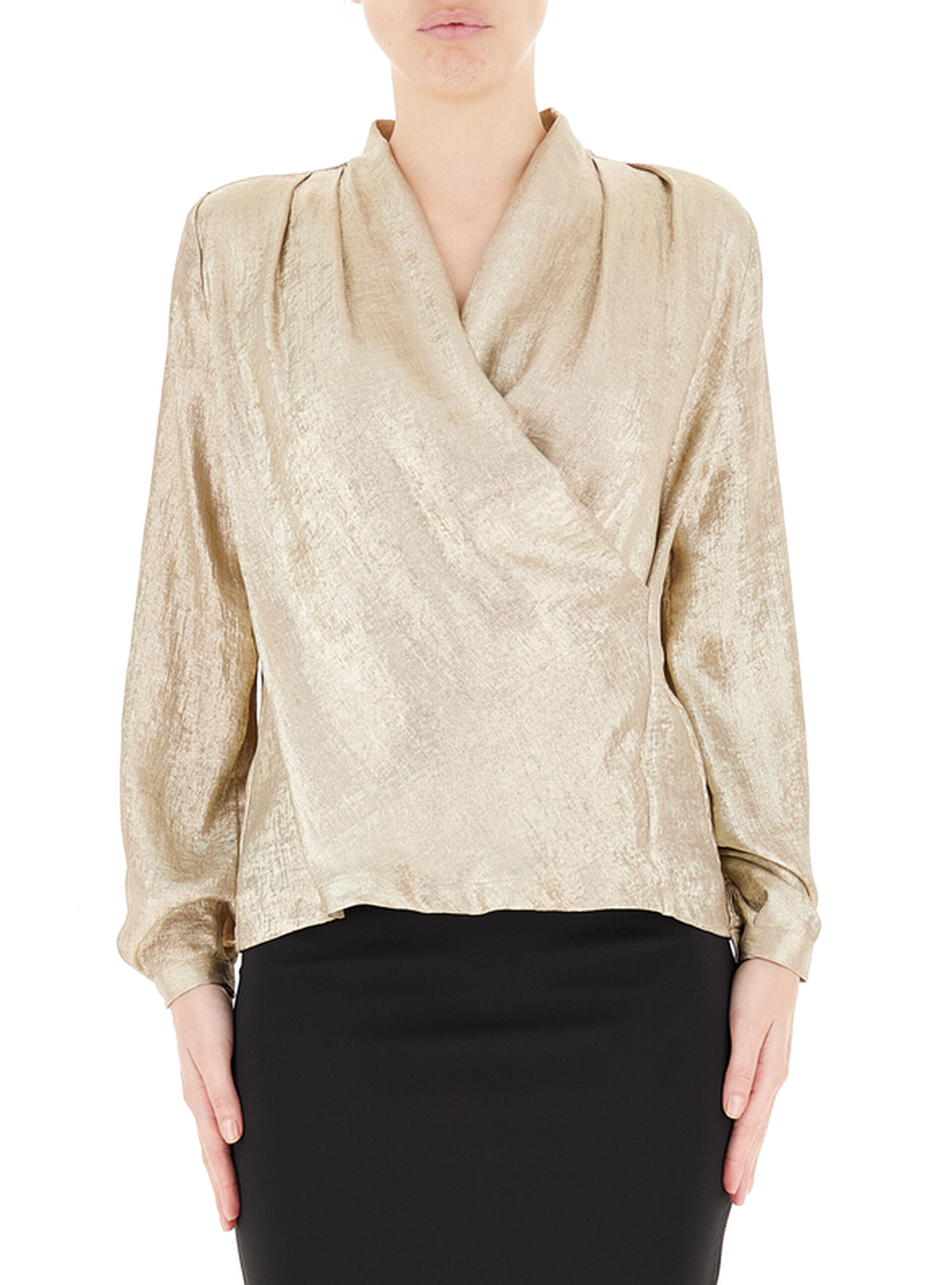 Blusa drappeggiata ORO
